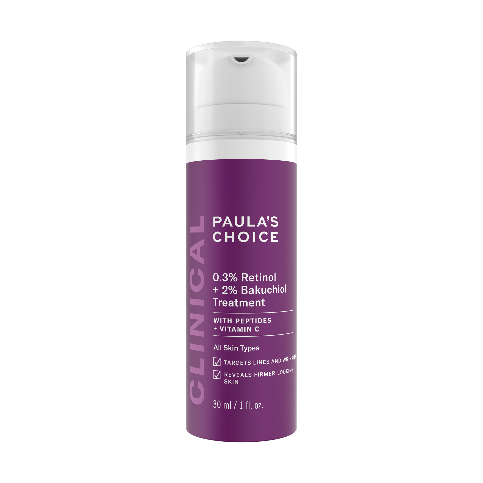 menneskelige ressourcer historisk Deqenereret CLINICAL 0.3% Retinol + 2% Bakuchiol Treatment | Face Serum | Paula's  Choice | Paula's Choice