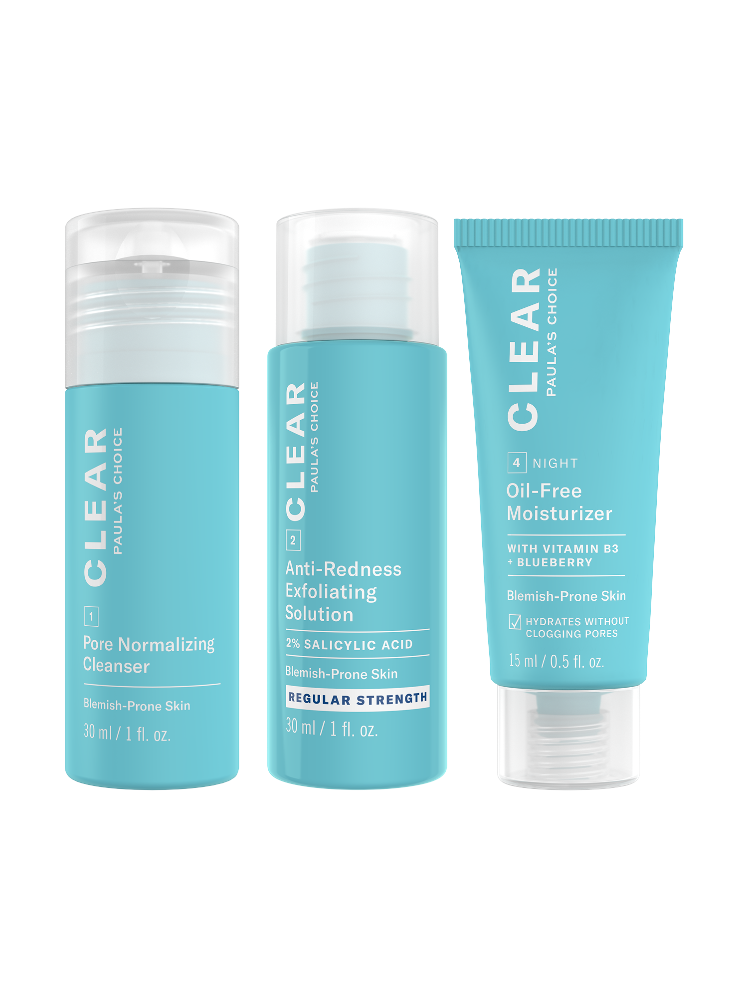 Paula's Choice Clear Regular Strength Acne Travel Trio | Kit
