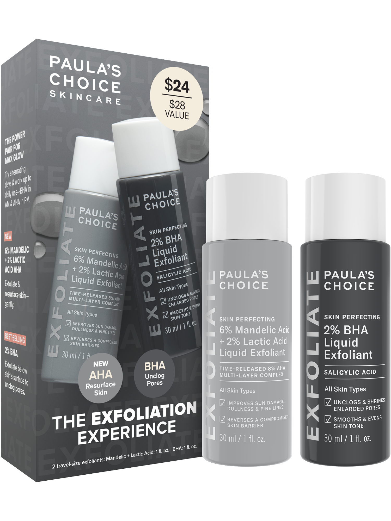 Paulas Choice Exfoliation Experience Kit 21$