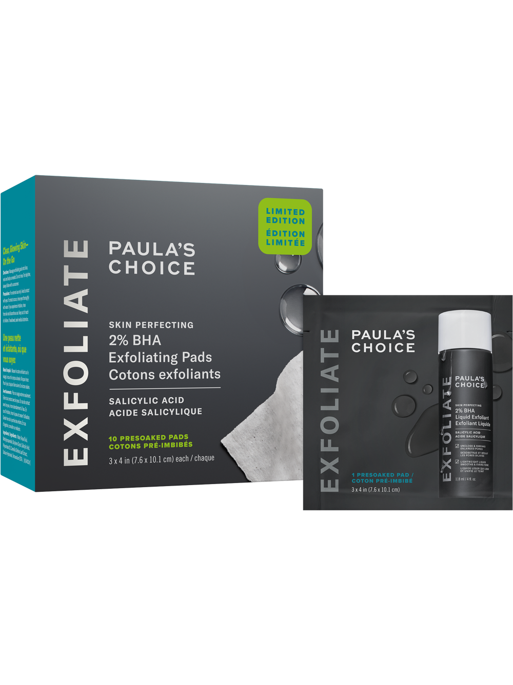 2% BHA Exfoliating Toner Pads