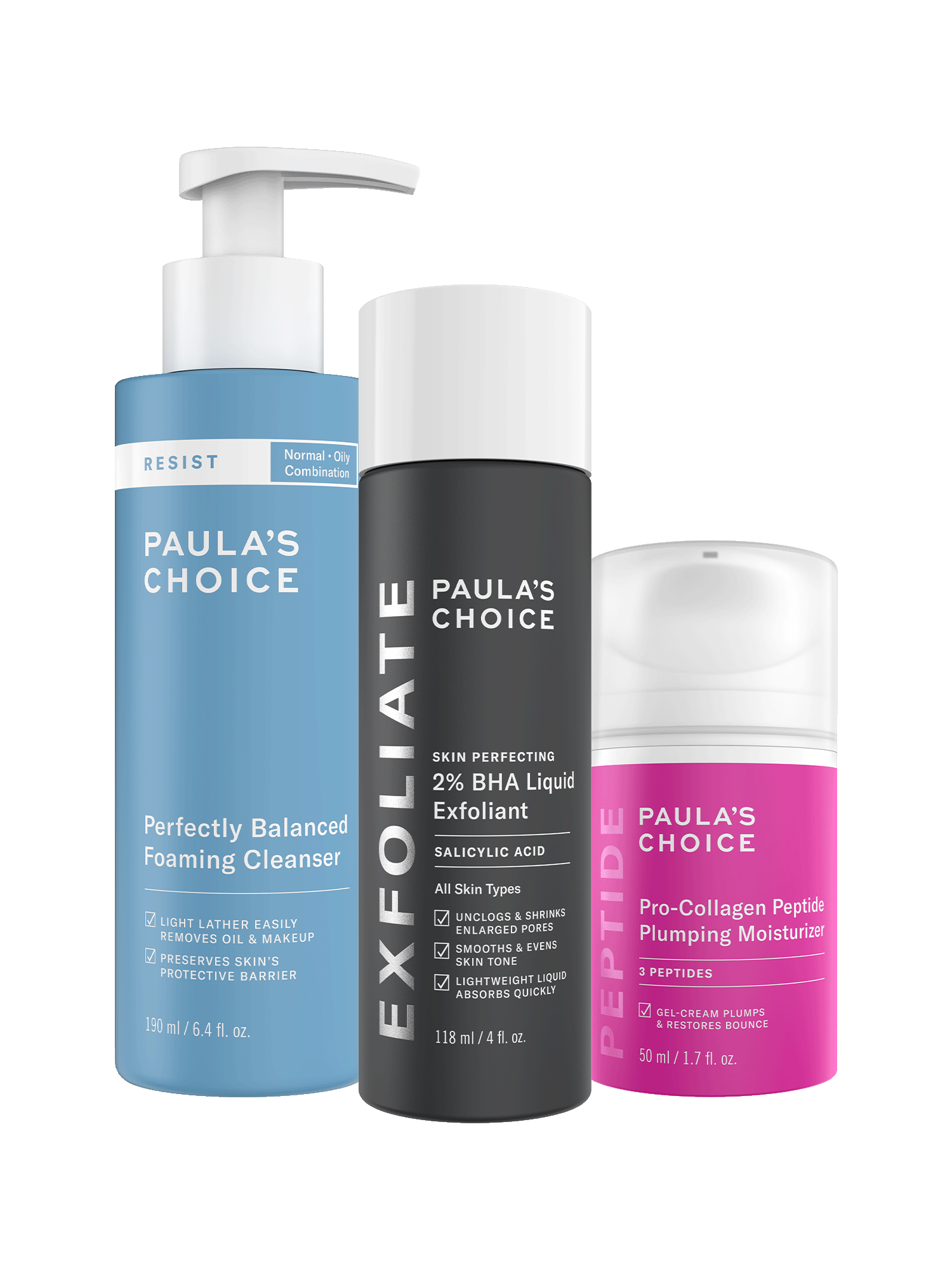Paulas Choice Daily Skin Essentials - Normal To Combo Skin Kit 89$