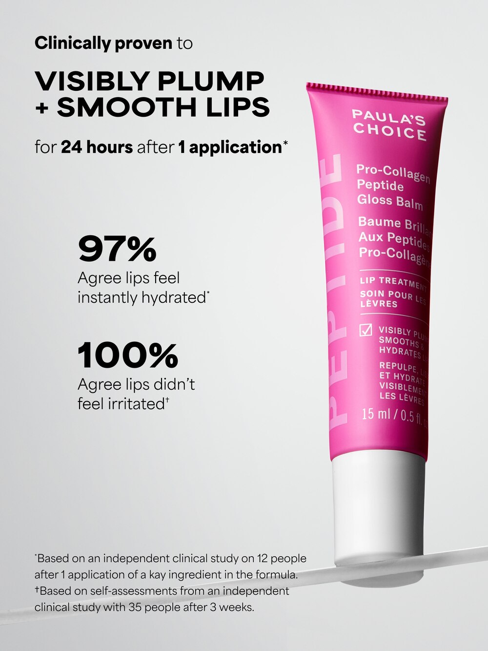Pro-Collagen Peptide Plumping Gloss Balm Lip Treatment | Paula's