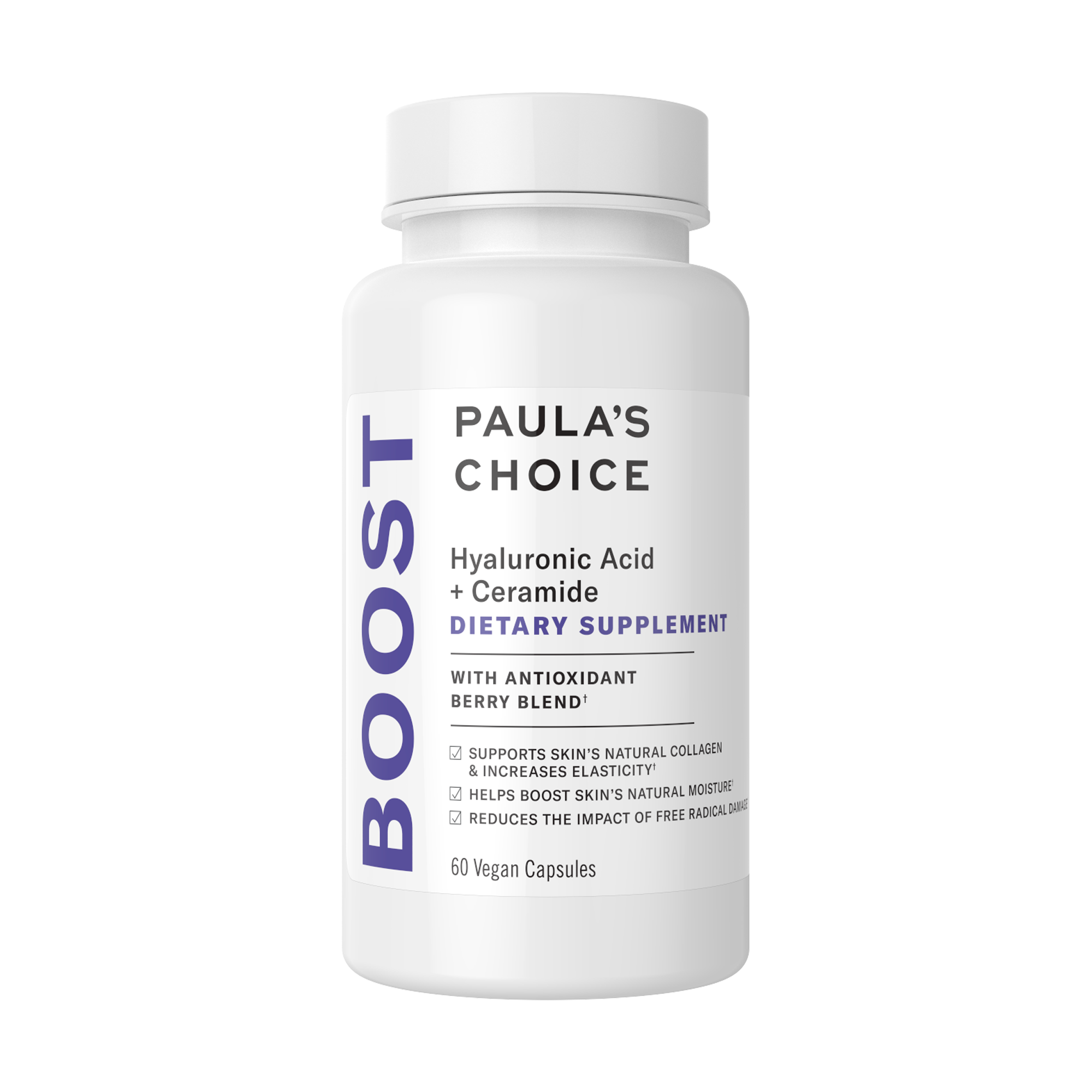Paulas Choice Hyaluronic Acid Ceramide Dietary Supplement 60 Vegan Capsules 29$