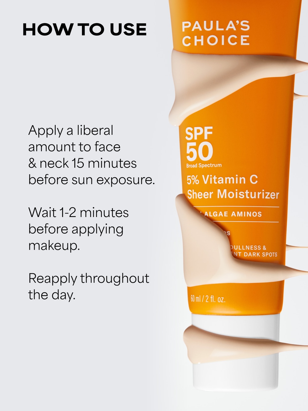 5% Vitamin C SPF 50 Sheer Moisturizer | Paula's Choice