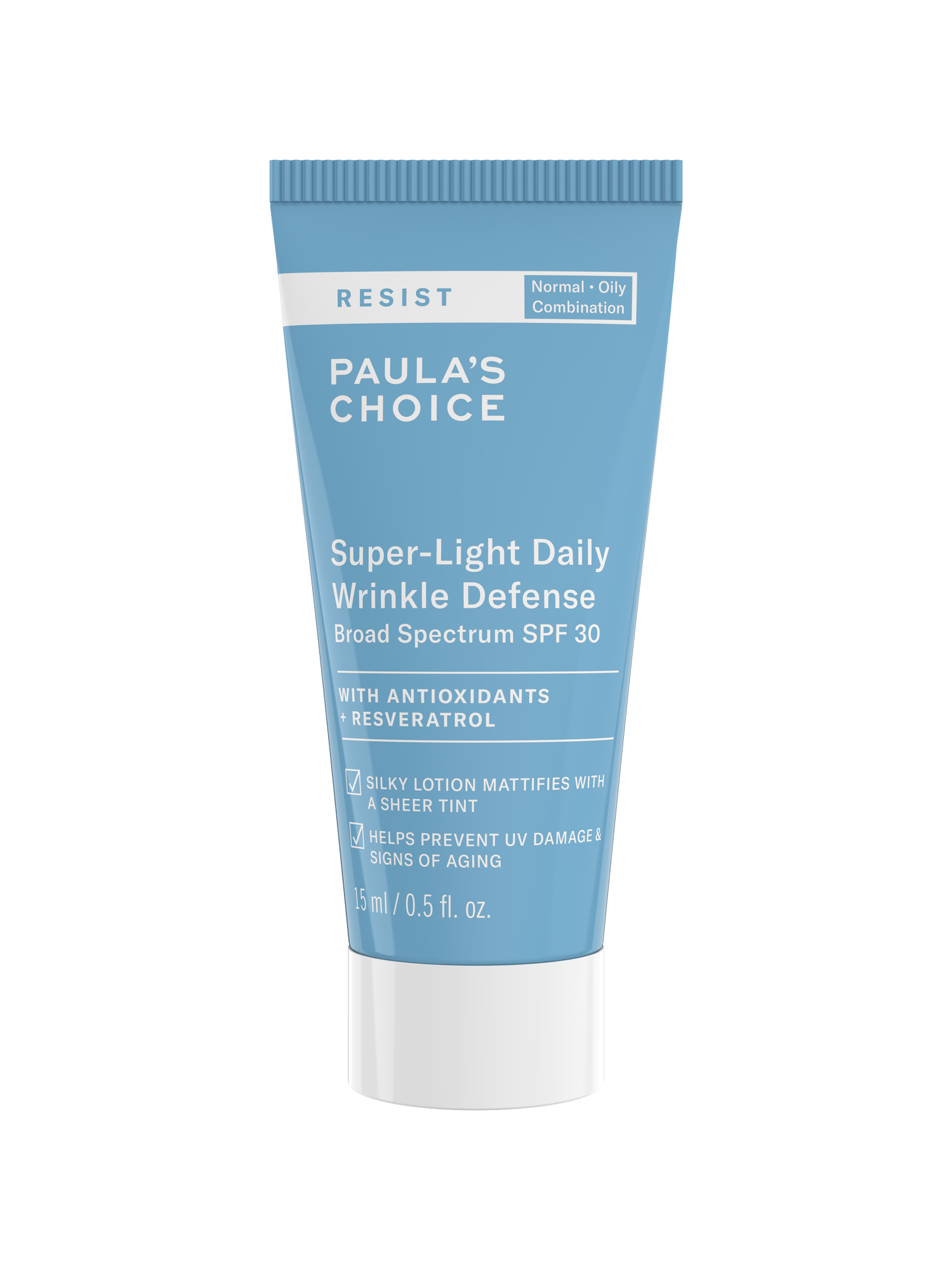Paulas Choice Resist Super-Light Wrinkle Defense Spf 30 Moisturizer Travel Size 14$