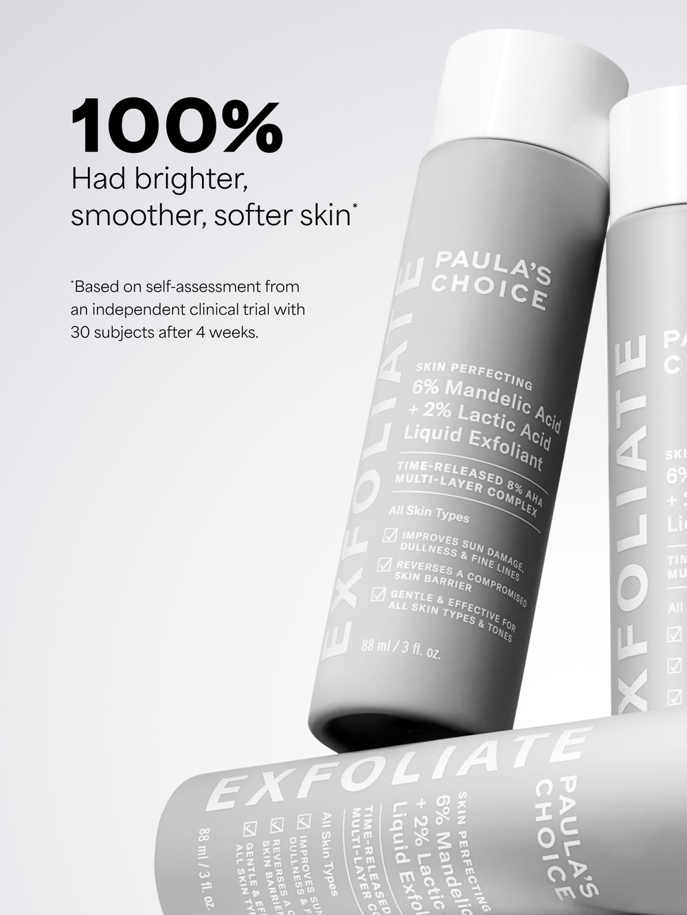 6% Mandelic Acid + 2% Lactic Acid Liquid Exfoliant