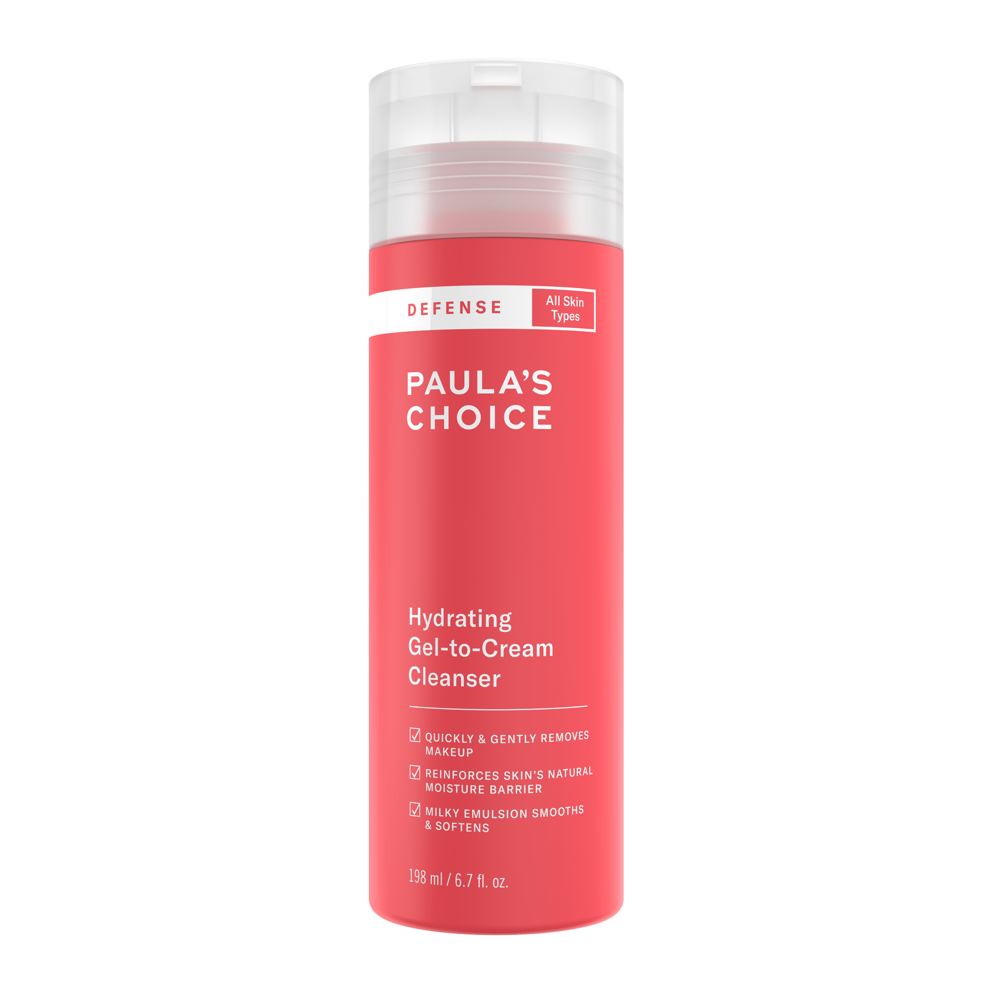 Paulas Choice Defense Hydrating Gel-To-Cream Cleanser 67 oz 17$