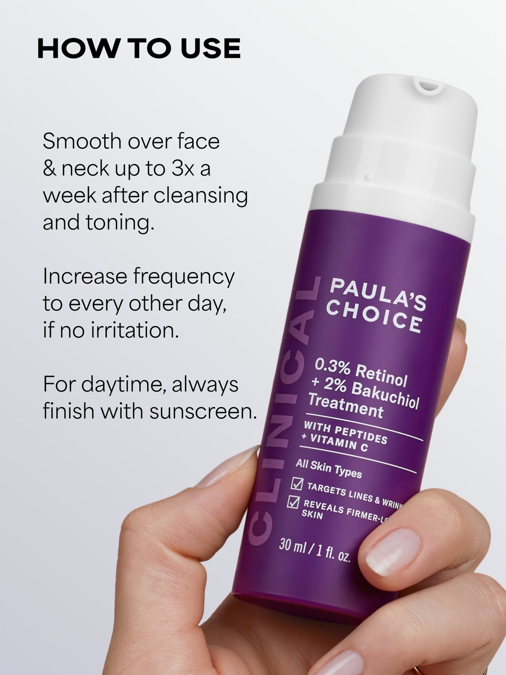 0.3% Retinol + 2% Bakuchiol Treatment