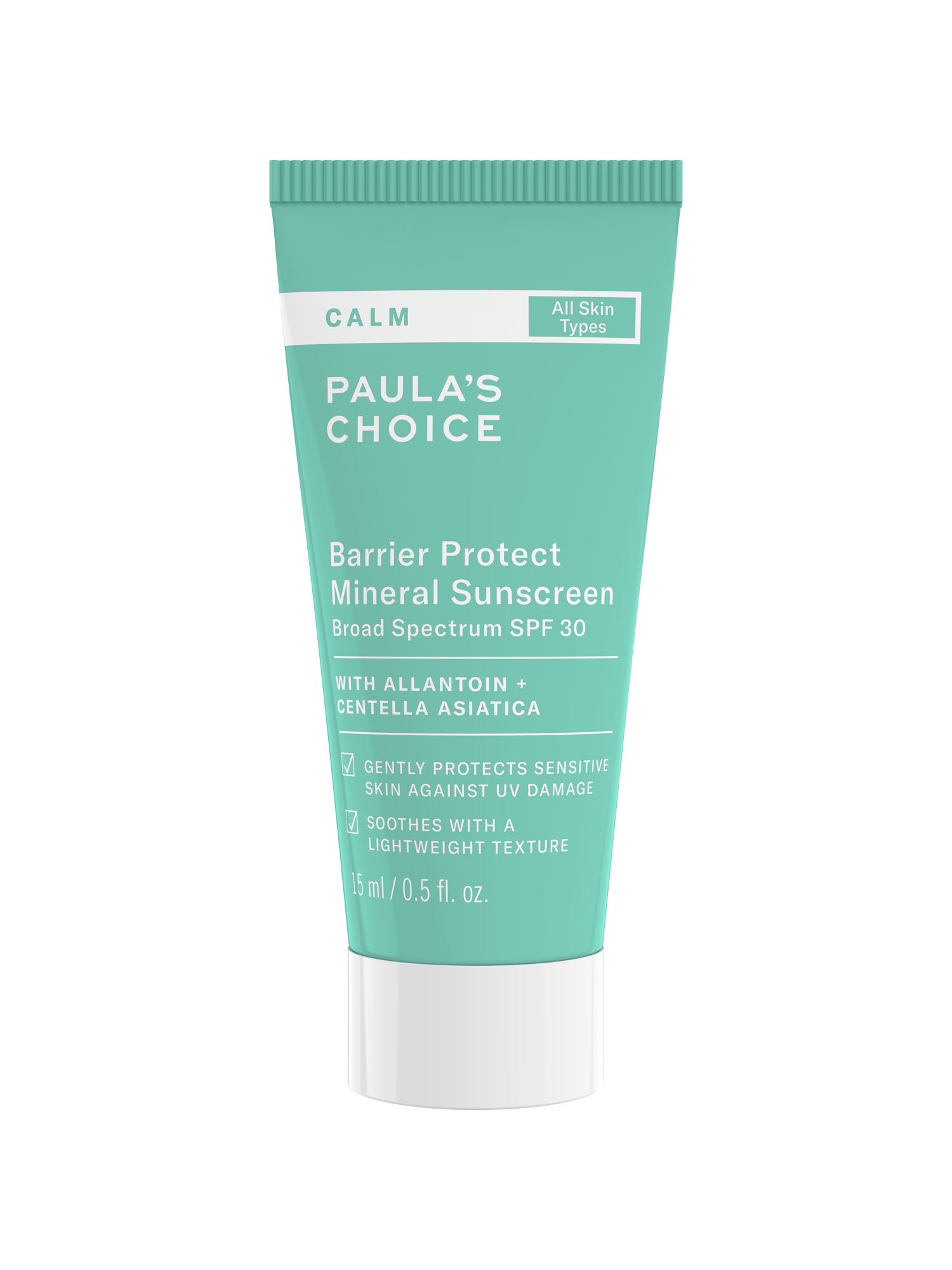 Paulas Choice Calm Barrier Protect Mineral Sunscreen Spf 30 Cream Travel Size 11$