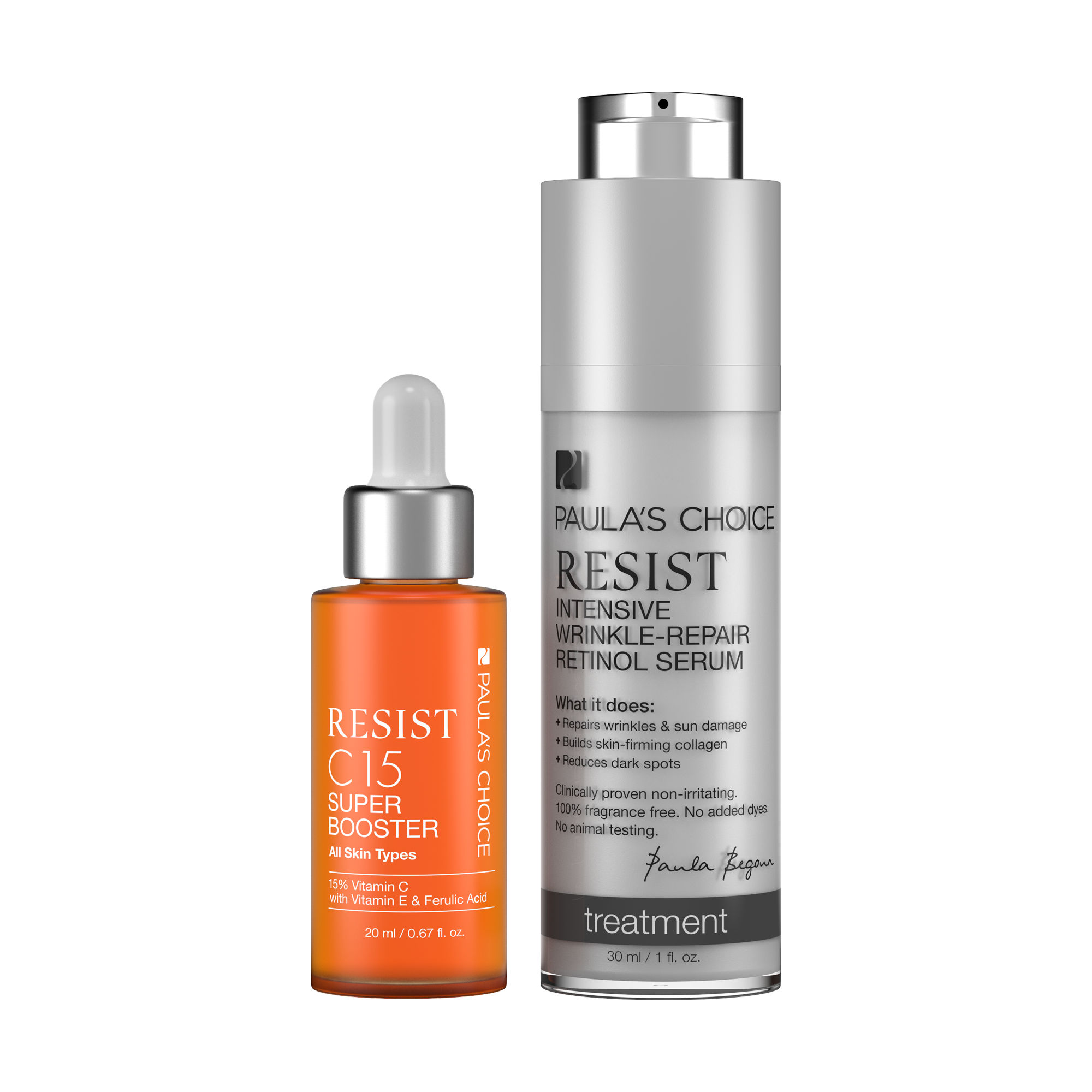 RESIST C15 Super Booster + RESIST Intensive WrinkleRepair Paula's Choice