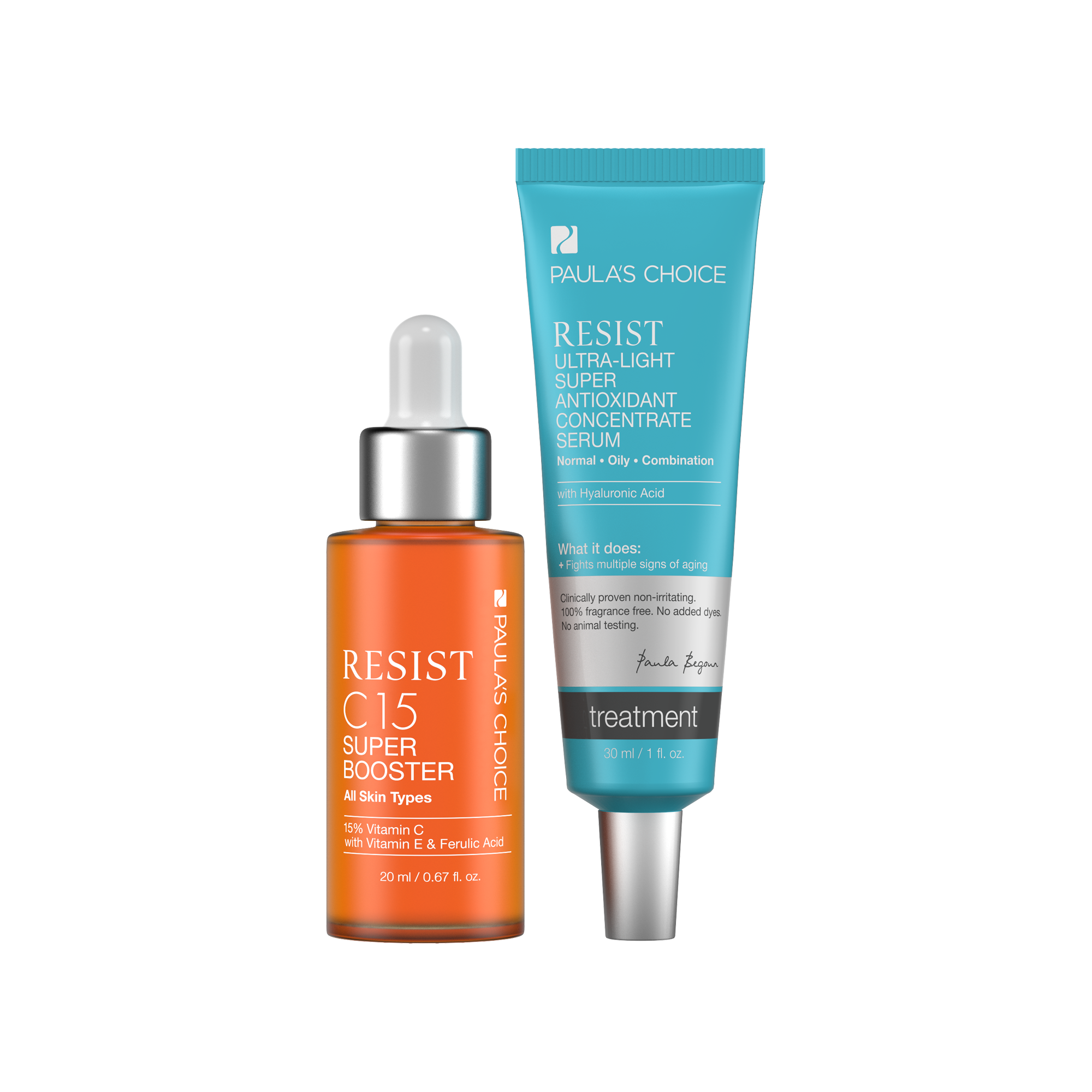 RESIST C15 Booster + RESIST UltraLight Antioxidant Serum Paula's Choice